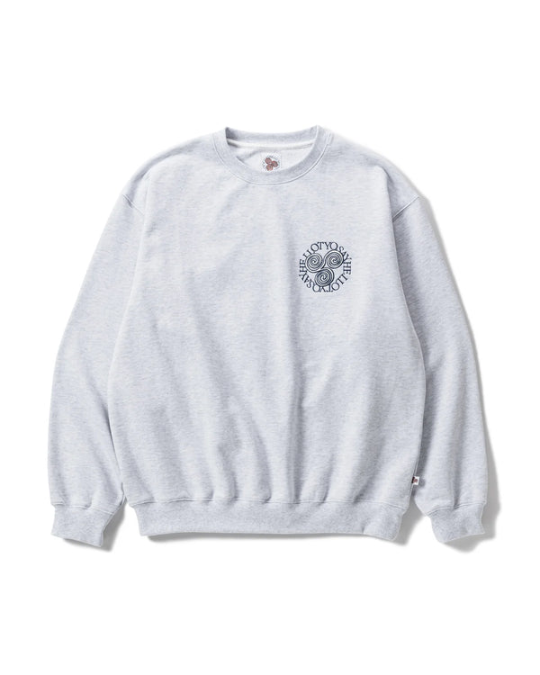 SLAP LOGO CREW/スラップロゴクルー(HEATHER GREY)