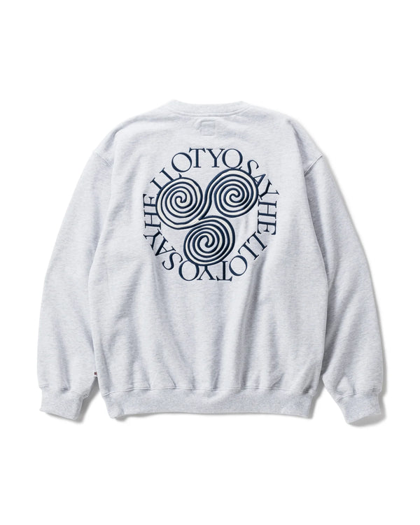 SLAP LOGO CREW/スラップロゴクルー(HEATHER GREY)