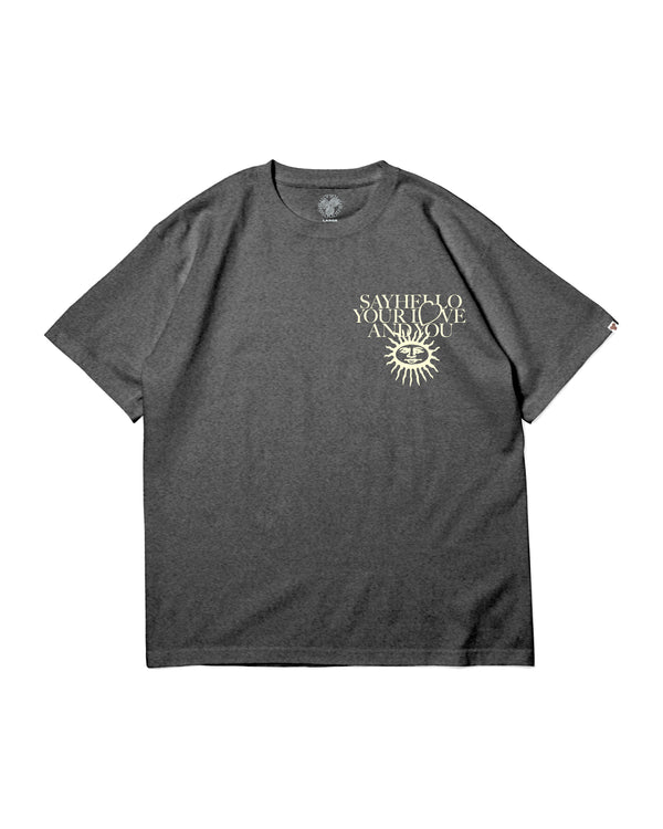 【SAYHELLO|セイハロー】PIGMENT SUN RISE TEE/ピグメントサンライズティー(PIGMENT BLACK)