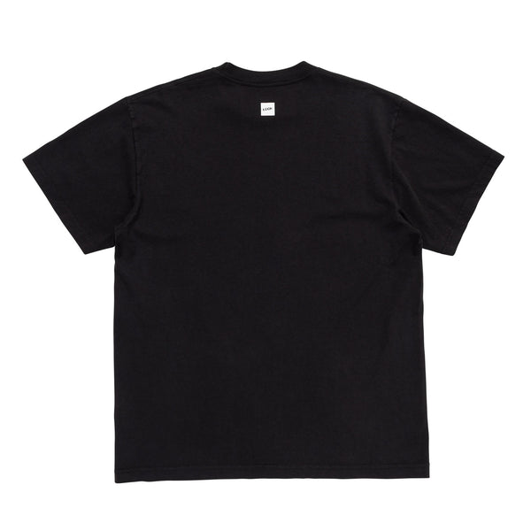 【LQQK STUDIO|ルックスタジオ】FINGERPRINT TEE/フィンガープリントTシャツ(WASHED BLACK)