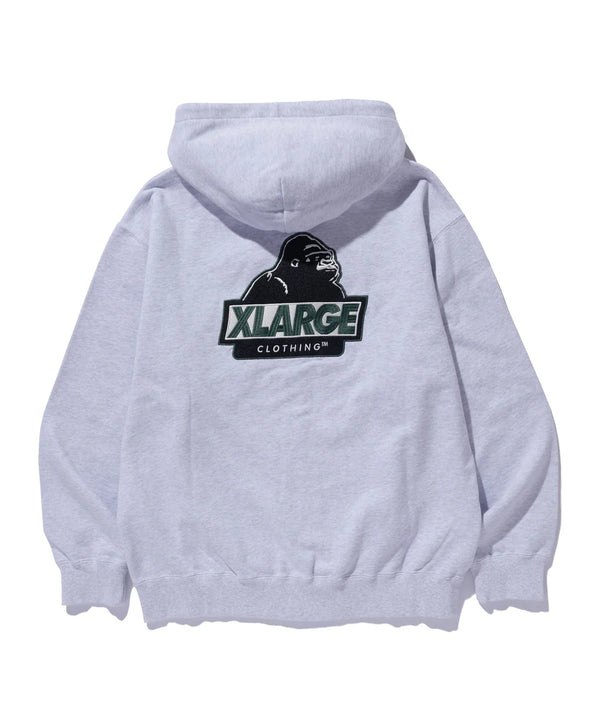 【X-LARGE|エクストララージ】SLANTED OG ZIP HOODED SWEATSHIRT/スランテッドOGジップフーデットスウェットシャツ(ASH , BEIGE , OLIVE , BLACK)