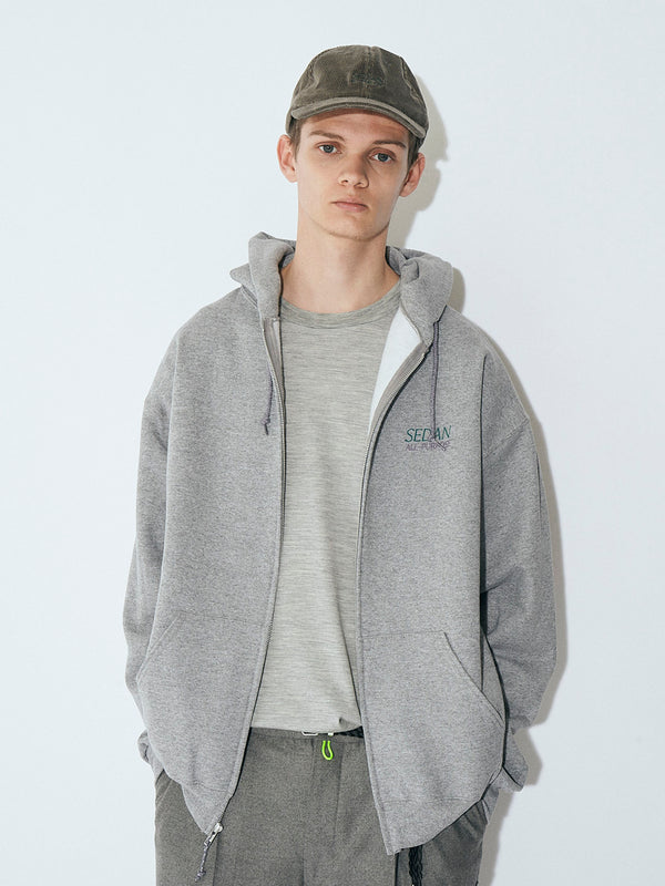 【SEDAN ALL-PURPOSE | セダンオールパーパス】OG LOGO FULL ZIP HOODIE/オージーロゴ フルジップフーディー (OXFORD)