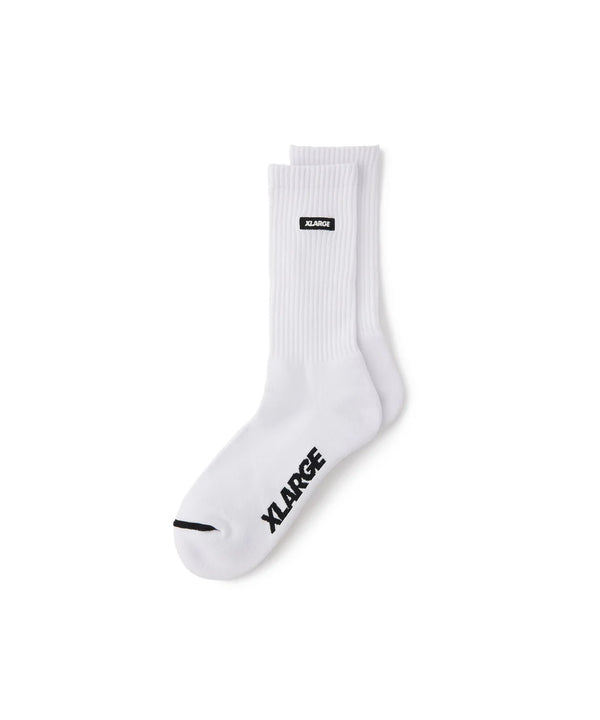 SQUARE LOGO SOCKS/スクエアロゴソックス(WHITE)