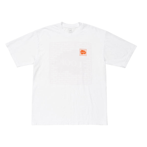 【LQQK STUDIO|ルックスタジオ】BRICK LOGO TEE/ブリックロゴTシャツ(WHITE)