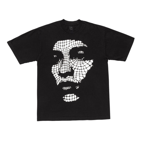 【LQQK STUDIO|ルックスタジオ】WEB FACE TEE/ウェブフェイスTシャツ(BLACK)