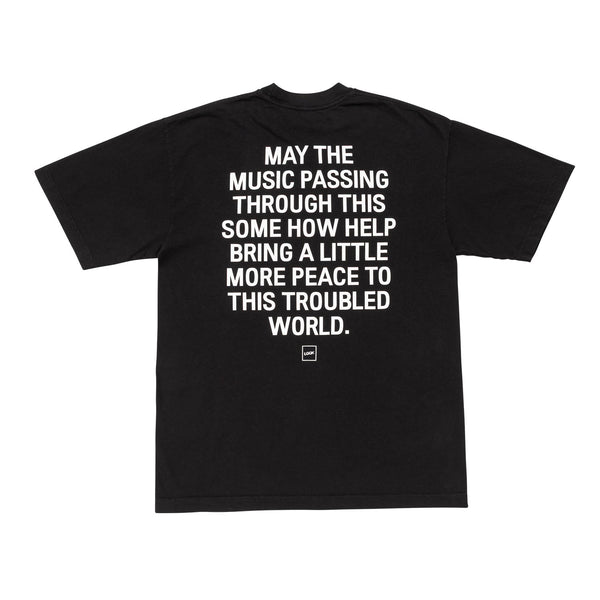 【LQQK STUDIO|ルックスタジオ】WEB FACE TEE/ウェブフェイスTシャツ(BLACK)