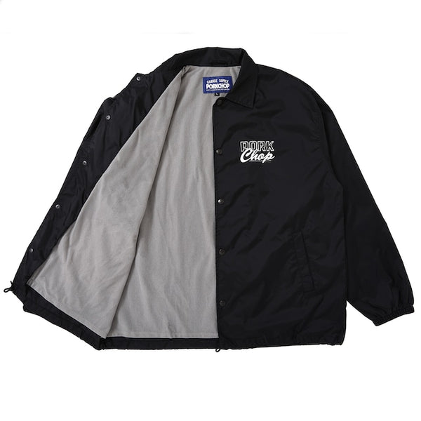 【PORKCHOP GARAGE SUPPLY|ポークチョップ ガレージ サプライ】MASA SCULP COACH JKT B /マサ スカルプ コーチジャケット B (BLACK)