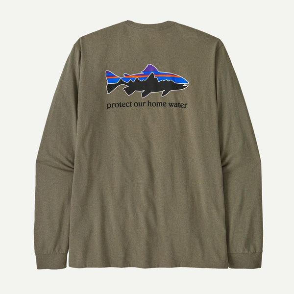 【PATAGONIA|パタゴニア】M'S L/S HOME WATER TROUT RESPONSIBILI-TEE/メンズ L/S ホームウォータートラウトレスポンシビリティー(BLK , RVGN)