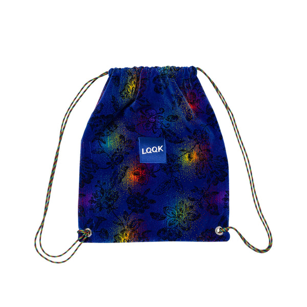 【LQQK STUDIO|ルックスタジオ】BUS CLOTH DRAWSTRING BAG V2/バスクロス ドローストリング バックV2(BLUE)