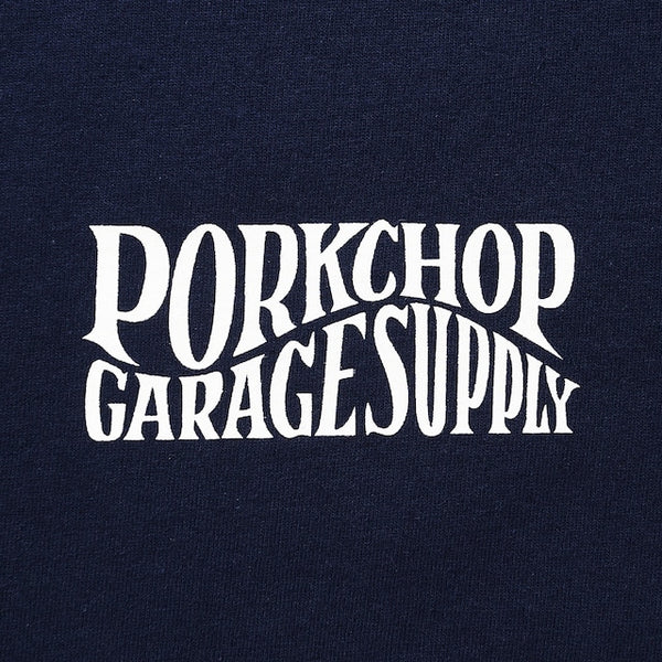 【PORKCHOP GARAGE SUPPLY|ポークチョップ ガレージ サプライ】WAVE LOGO L/S TEE/ウェーブロゴL/S TEE(GRAY,NAVY,BLACK)