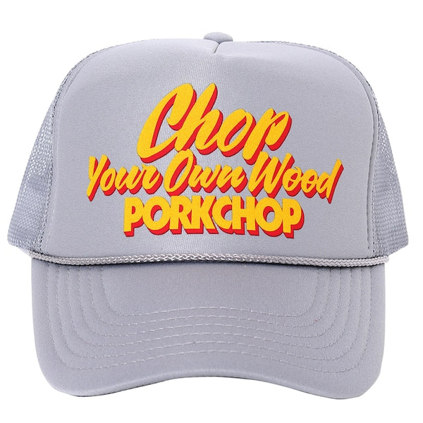 【PORKCHOP GARAGE SUPPLY|ポークチョップ ガレージ サプライ】CHOP YOUR OWN WOOD CAP(GRAY)