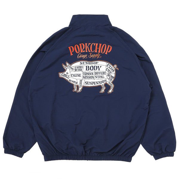 【PORKCHOP GARAGE SUPPLY|ポークチョップ ガレージ サプライ】PORK BACK NYLON JKT/ポークバックナイロンジャケット(BLACK,NAVY,GRAY)
