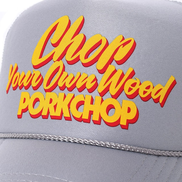 【PORKCHOP GARAGE SUPPLY|ポークチョップ ガレージ サプライ】CHOP YOUR OWN WOOD CAP(GRAY)