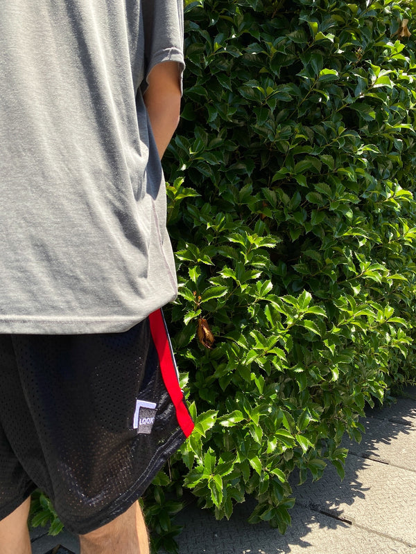 【LQQK STUDIO|ルックスタジオ】LQQK SHORTS/ルックショーツ(BLACK/RED)