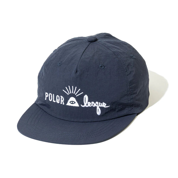 【POLER|ポーラー】LESQUE EMB NYLON CAP/レスケEBMナイロンキャップ(NAVY)