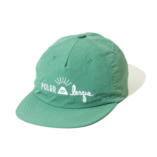 【POLER|ポーラー】LESQUE EMB NYLON CAP/レスケEBMナイロンキャップ(GREEN)