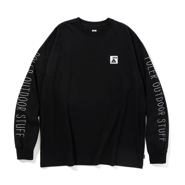 【POLER|ポーラー】SUMMIT RELAX FIT L/S TEE/サミットリラックスフィットL/Sティー(BLACK)