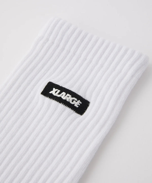 SQUARE LOGO SOCKS/スクエアロゴソックス(WHITE)