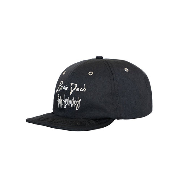【BRAIN DEAD|ブレインデッド】FOLK TECHNOLOGY WIRE BRIM 6 PANEL HAT/フォークテクノロジーワイヤーブリム6パネルハット(BLACK)