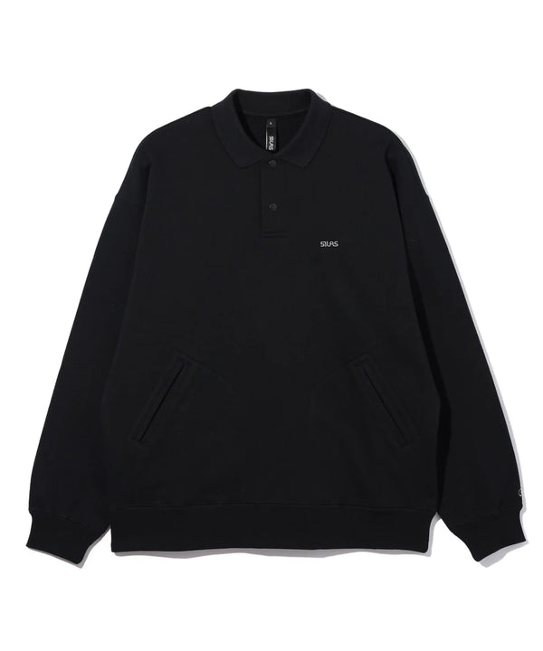 POLO SWEATSHIRT/ポロスウェットシャツ(BLACK)