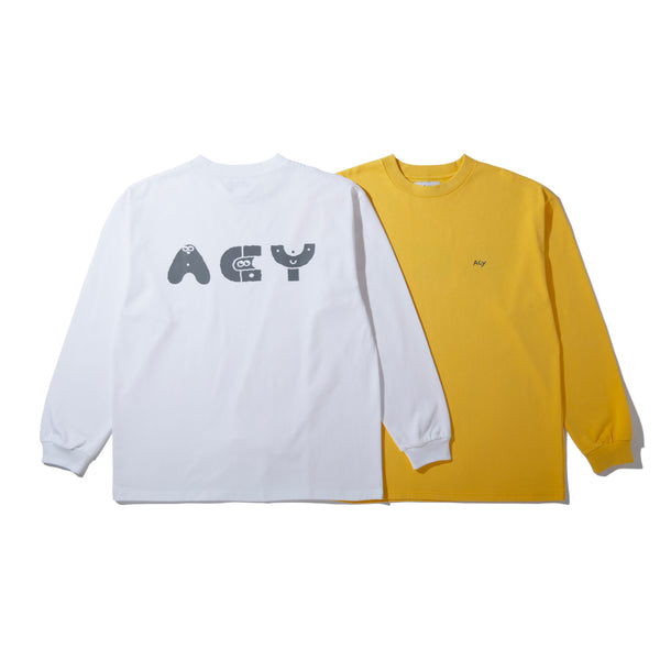 【ACY|エーシー】AK L/S TEE/エーケーLS Tシャツ(MUSTARD)