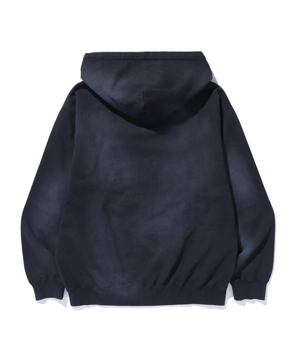 【X-LARGE|エクストララージ】SPRAY PROCESSED ZIP HOODED SWEATSHIRT/スプレープロセストジップフーデッドスウェットシャツ(OLIVE , BLACK)