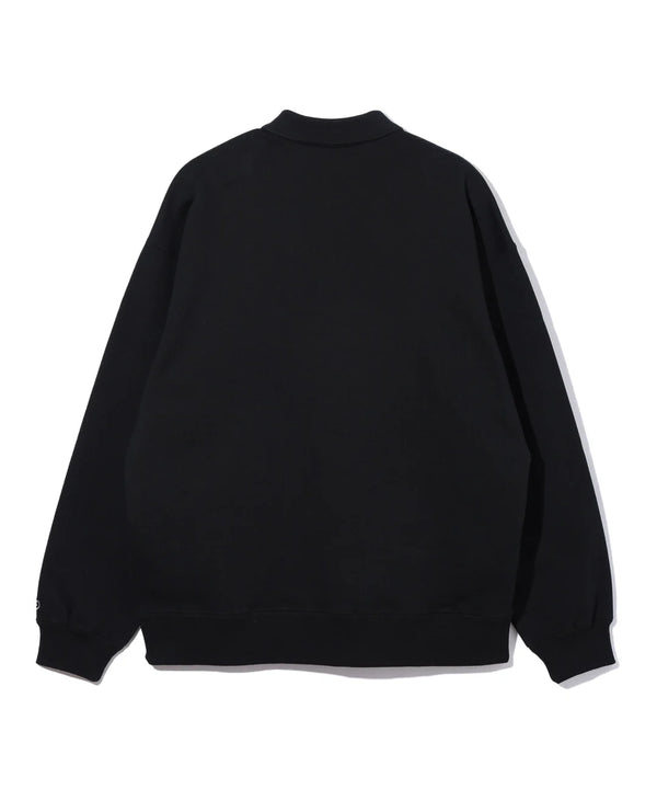 POLO SWEATSHIRT/ポロスウェットシャツ(BLACK)