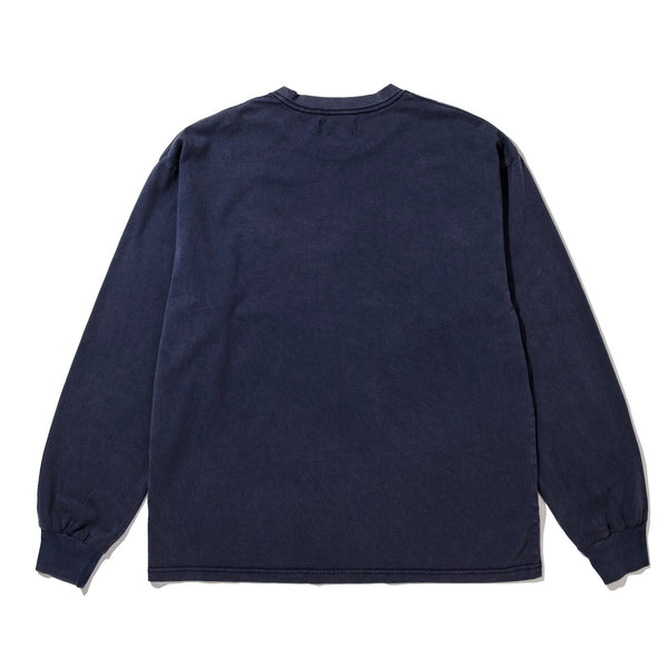 【ACY|エーシー】GDYE LOGO L/S TEE|ガーメントダイLS Tシャツ(S.GRAY , S.NAVY)