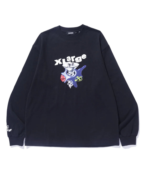 RESEARCH L/S TEE/リサーチロングスリーブティー(BLACK)