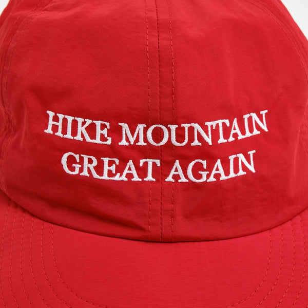 【SAVE SHOCK|セーブショック】HIKE MOUNTAIN GREAT AGAIN CAP/ハイクマウンテングレートアゲインキャップ(RED)