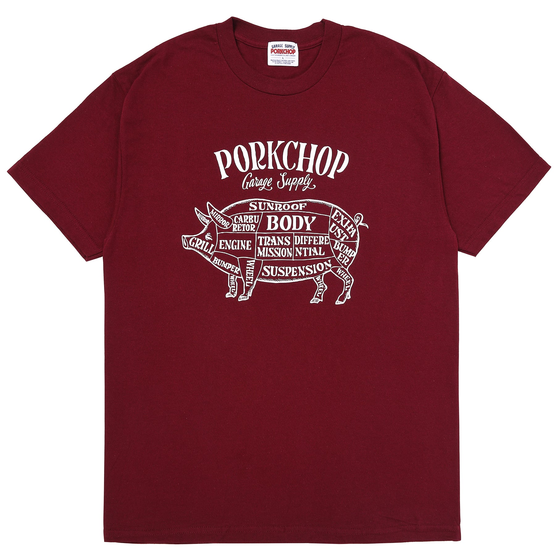 PORKCHOP GARAGE SUPPLY | PORK FRONT TEE 25 正規取扱店舗 公式