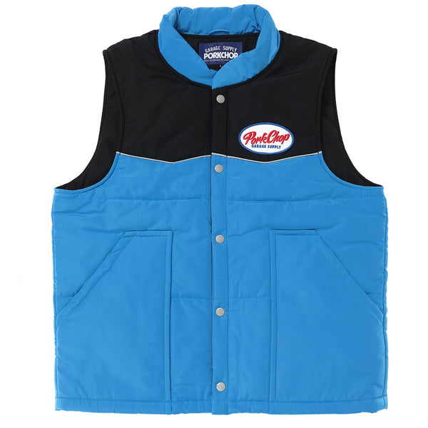 【PORKCHOP GARAGE SUPPLY|ポークチョップ ガレージ サプライ】RACING VEST/レーシングベスト(BLUE)