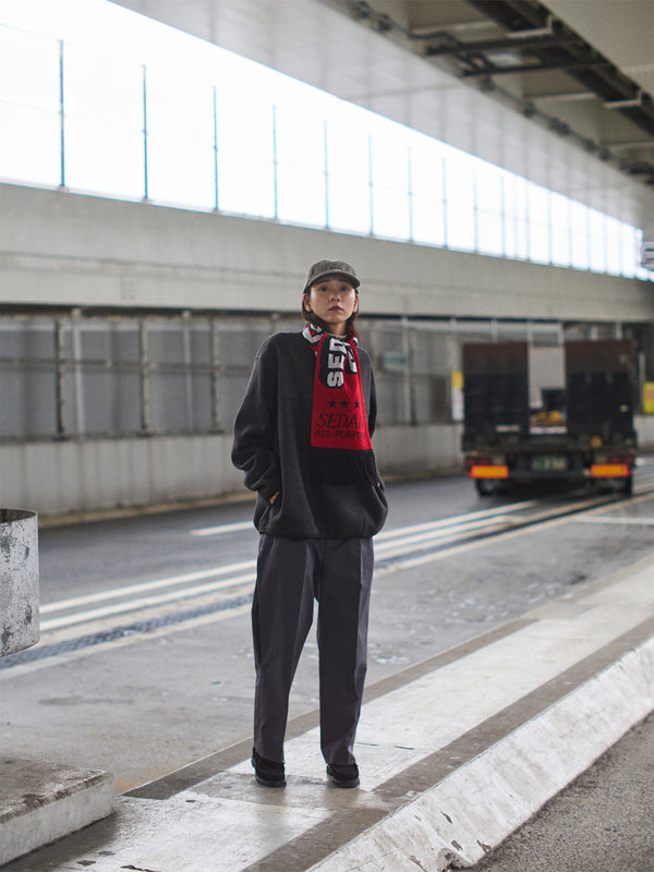 【SEDAN ALL-PURPOSE | セダンオールパーパス】FOOTBALL SCARF/フットボールスカーフ(RED)