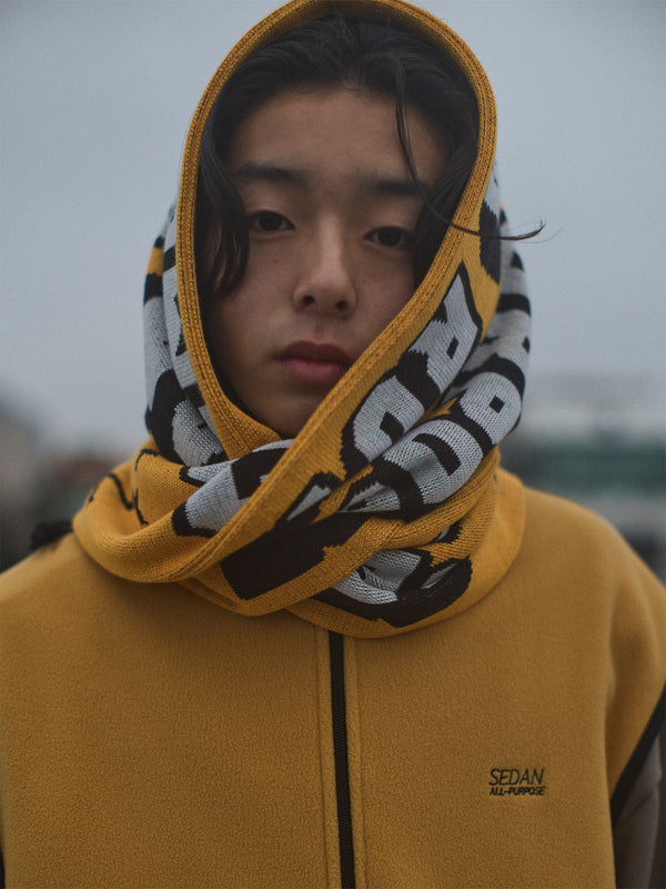 【SEDAN ALL-PURPOSE | セダンオールパーパス】FOOTBALL SCARF/フットボールスカーフ(YELLOW)