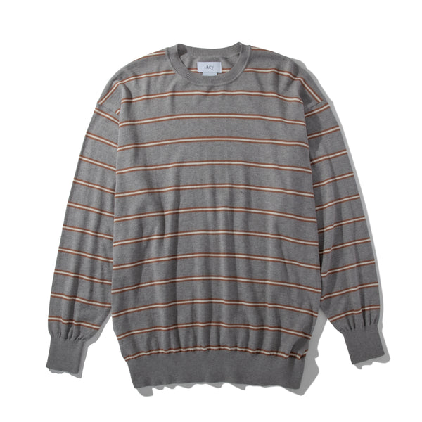 【ACY|エーシー】BORDER KNIT/ボーダーニット(GRAY)