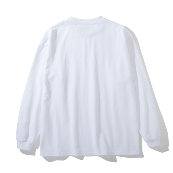 PATCH L/S TEE/パッチ LS Tシャツ(WHITE)