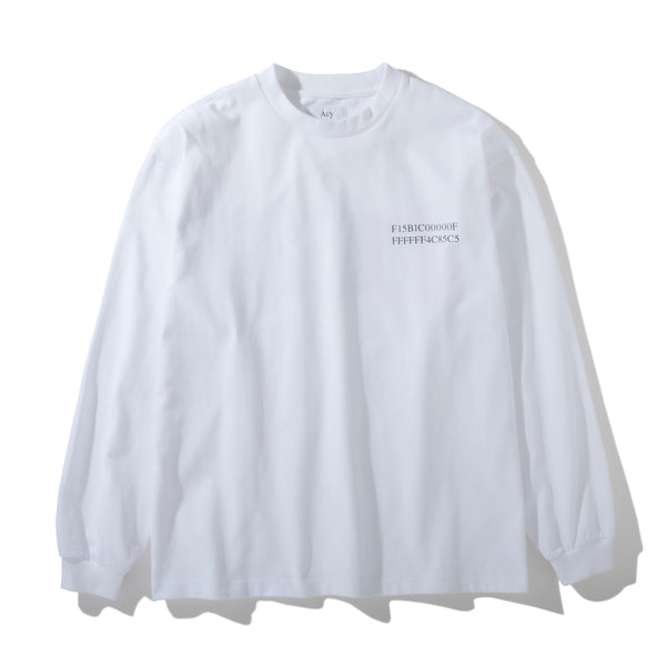 WAVE L/S TEE(WHITE)