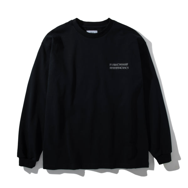 WAVE L/S TEE/ウェーブ LS Tシャツ(BLACK)