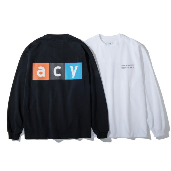 WAVE L/S TEE(WHITE)