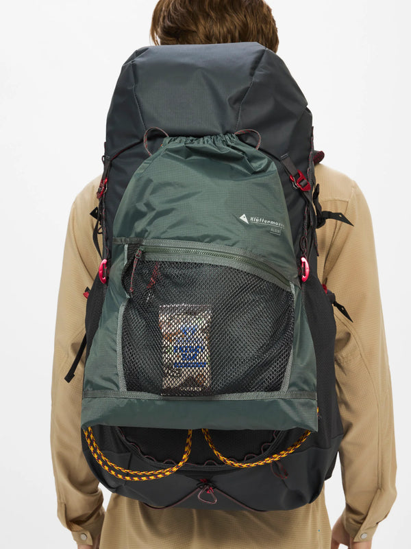 【KLATTERMUSEN|クレッタルムーセン】ALGIR SACK PACK(DARK TEAL , PURPLE DOVE , RAVEN) 正規取扱店舗 公式オンライン通販 島根 松江 26FW アルギア サック パック バックパックにアタッチ可能なライトウェイトサックパック
