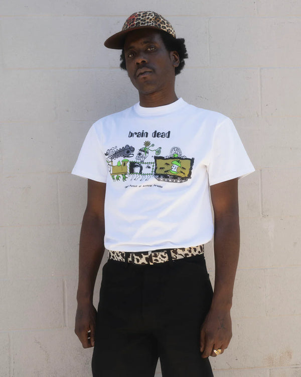 【BRAIN DEAD|ブレインデッド】ARTIFICIAL PARADISE T-SHIRT/アーティフィシャルパラダイスTシャツ(WHITE)