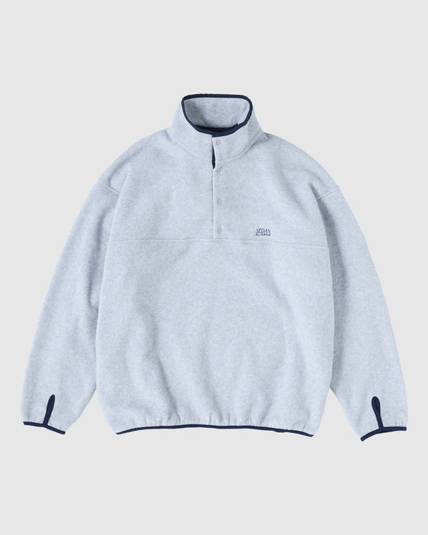 【SEDAN ALL-PURPOSE|セダンオールパーパス】FLEECE SNAP PULLOVER/フリーススナッププルオーバー(ASH , BROWN , BLACK)
