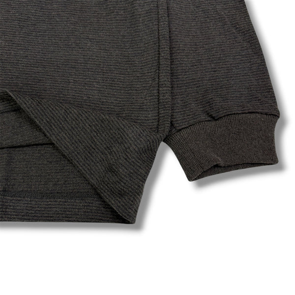【CREPUSCULE|クレプスキュール】BORDER L/S CUTSEW/ボーダーLSカットソー(L.GRAY,CHARCOAL)