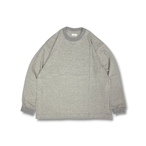 【CREPUSCULE|クレプスキュール】BORDER L/S CUTSEW/ボーダーLSカットソー(L.GRAY,CHARCOAL)