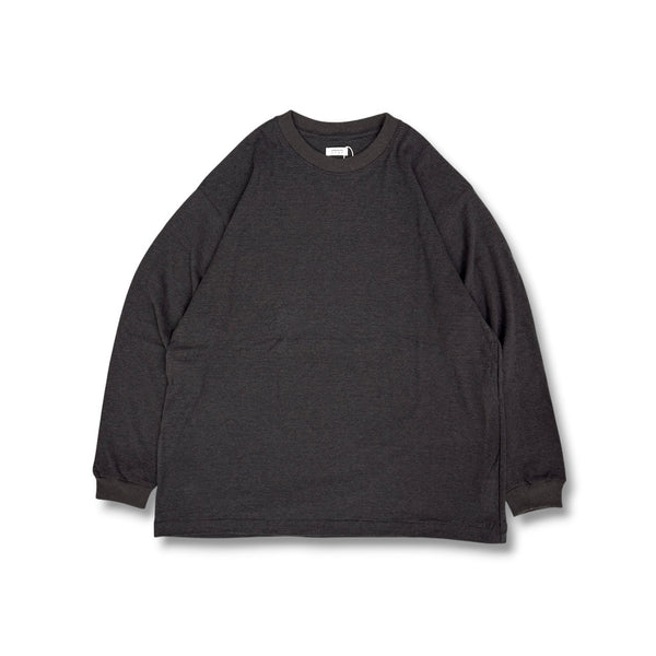 【CREPUSCULE|クレプスキュール】BORDER L/S CUTSEW/ボーダーLSカットソー(L.GRAY,CHARCOAL)