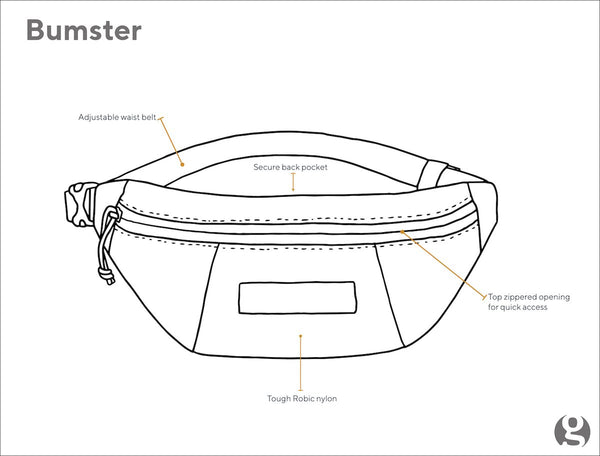【GOSSAMER GEAR|ゴッサマーギア】BUMSTER/バムスター(TROPICAL MIST , GREY , YELLOW)