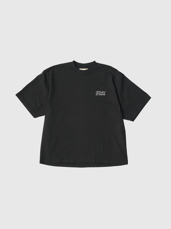【SEDAN ALL-PURPOSE|セダンオールパーパス】GARMENT DYED S/S TEE/ガーメントダイS/Sティー(WHITE,CHARCOAL,BLACK)