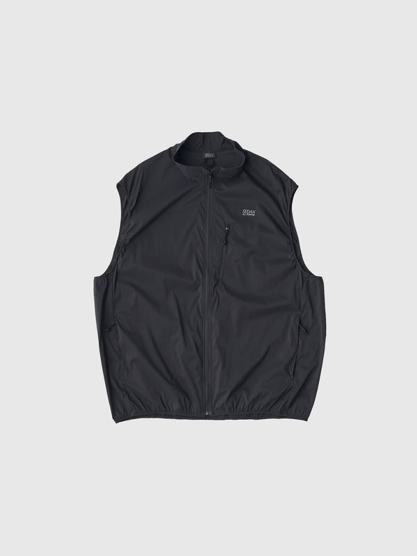 【SEDAN ALL-PURPOSE|セダンオールパーパス】RIPSTOP LIGHT VEST/リップストップライトベスト(BLACK)