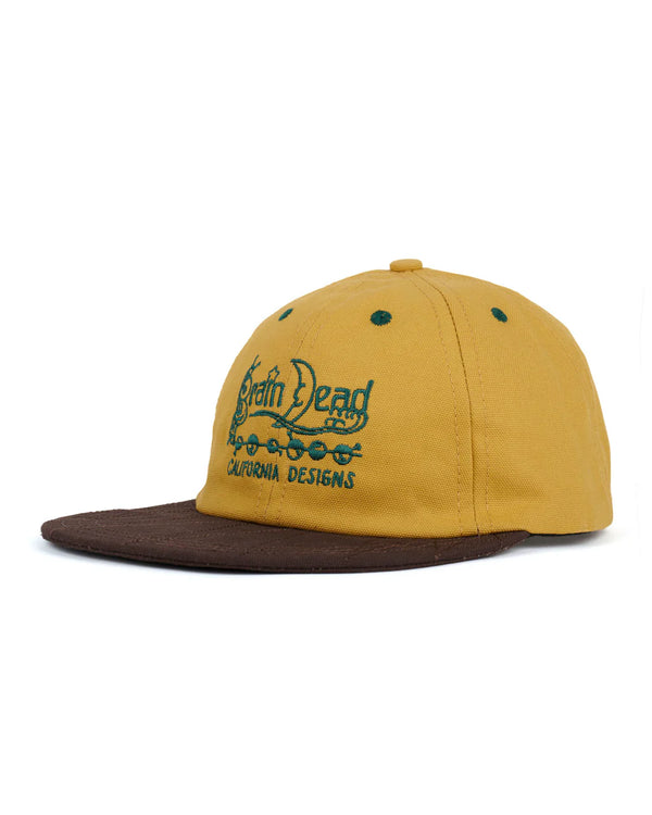 独特な カリフォルニアデザインロングブリムハット(KHAKI) DEAD BRAIN 置物