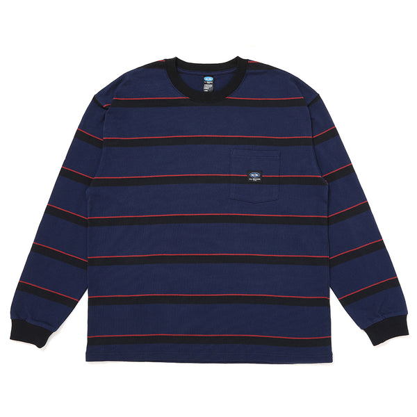 【CHALLENGER|チャレンジャー】L/S AUTHENTIC BORDER TEE(NAVY,BLACK)
